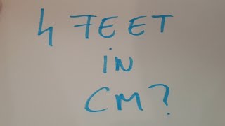 4 feet in cm [upl. by Iny]