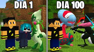 Sobrevivi 100 Dias no Novo Minecraft Pixelmon  O FILME [upl. by Stover]