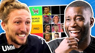 Luke Aylings FOOTBALL HAIRCUT TIER LIST with Harry Pinero ✂️ [upl. by Odlamur]