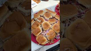 Ramen BBQ Pulled Pork Sliders at a Tailgate 830 [upl. by Eelek380]