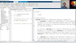 Numerical Integration Using Trapezoidal Rule in MATLAB [upl. by Joktan]