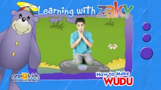 How to make Wudu Ablution  Learning with Zaky [upl. by Truelove]