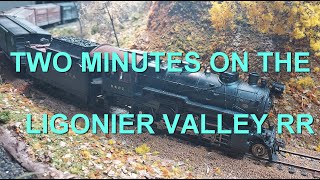 Two Minutes on the Ligonier Valley RR modelrailroad hoscale prr [upl. by Alane338]