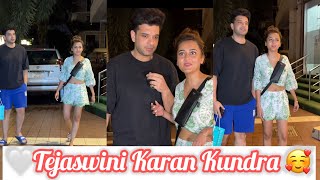 😘Karan Kundra Ki Teja 🥰￼ In Mumbai karankundrra tejaswiprakash famousactress [upl. by Adaiha]