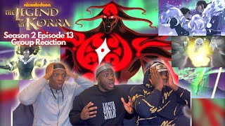 DARK AVATAR UNALAQ HAS DRIP THE LEGEND OF KORRA BOOK 2 EPISODE 13  100 BLIND GROUP REACTION [upl. by Florence50]