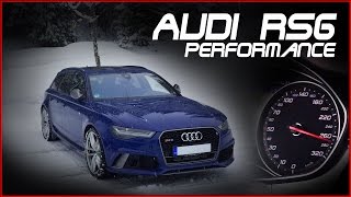 Audi RS6 Avant performance 2017 605PS  POV GERMAN AUTOBAHN ACCELERATION and SOUND [upl. by Paquito]