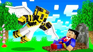 MASSI SE CONVIERTE EN EL ÁNGEL DE SU AMIGO ELYAS EN MINECRAFT 😂👼🏻 [upl. by Eanram]