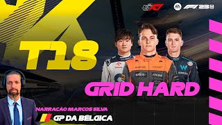 F1 2023 F1AV CLUB eSports T 18 GRID HARD 3° ETAPA GP BÉLGICA [upl. by Akihc759]