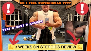 BODYBUILDER ON STEROIDS TEST MAST ANAVAR AFTER 3 WEEK REVIEW GETTING MASSIVE OR GETTING SHREDDED [upl. by Junie]