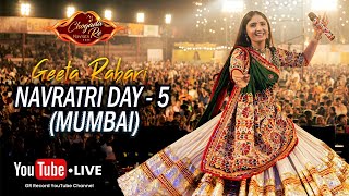 LIVE  Geeta Rabari  MUMBAI Day 5 Navratri  Navratri Nonstop Garba 2023 Live  grrecords5908 [upl. by Sikram891]