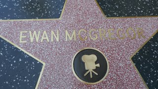 Actor Ewan McGregor Hollywood Walk of Fame Star Hollywood Blvd Los Angeles California USA 9122024 [upl. by Damick]