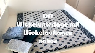 DIY Wickelunterlage mit wechselbarer Wickelauflage für den Wickeltisch nähen [upl. by Yedarb]