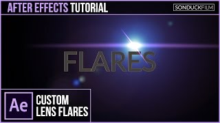 Lens Flares in After Effects  EASY TUTORIAL [upl. by Wilden247]