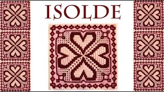 ISOLDE Valentines Hearts Mosaic Crochet Blanket Tutorial [upl. by Atiuqiram]