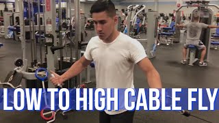 Low to High Cable Fly  How To [upl. by Mullins]