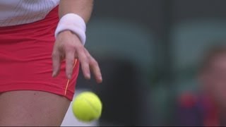 Clijsters BEL v Sharapova RUS Womens Tennis QuarterFinal Replay  London 2012 Olympics [upl. by Ayotl220]