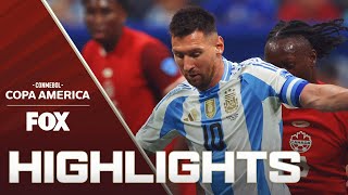 Argentina vs Canada Highlights  2024 Copa América [upl. by Thorbert]