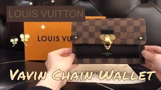 Louis Vuitton Vavin Chain Wallet 路易威登鏈帶錢包 [upl. by Hayes]