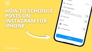 How to Schedule Posts on Instagram for iPhone [upl. by Sayed]