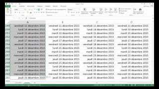 gerer les dates et creer un calendrier dans excel [upl. by Shelba184]