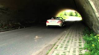 New MercedesBenz SLK 250 CGI AMG R172  Exhaust sound in tunnel [upl. by Allicerp864]