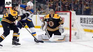 Goalie Rask backstopping Bruins Cup hopes [upl. by Kevon627]