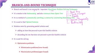 Introduction to Branch amp Bound Technique  Branch amp Bound  Lec 94  Design amp Analysis of Algorithm [upl. by Alcock]