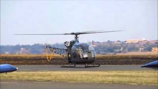 Alouette II at Swartkops Warbirds Airshow 2012 [upl. by Amliv]