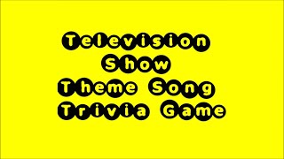 Television Theme Song Trivia Game 1  50 Songs [upl. by Adnohsak]