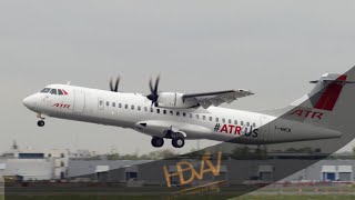 ATR 72600 Terrain Ahead Pull up Alarm [upl. by Myrtie827]