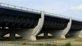 Germany The Magdeburg Water Bridge  Wasserstraßenkreuz Magdeburg [upl. by Anthe]