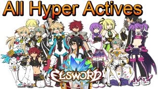 Elsword KR All Hyper Actives [upl. by Nimsay50]