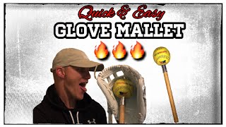 How to make a BASEBALL  SOFTBALL GLOVE MALLET for UNDER 5 [upl. by Pincince]