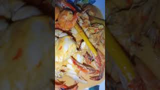 ketam masak lemak cili api subscribemychannel food [upl. by Byran]