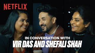 Vir Das amp Shefali Shah get Candid AT THE EMMYS with Sumukhi Suresh  Netflix India [upl. by Lyrred463]