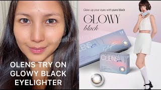 Glowy Black Eyelighter  Olens Contact Lens Try On  Filipino  Malaysia Beauty Blogger [upl. by Sansbury915]