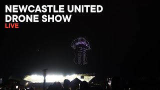 Newcastle United Drone Show Live [upl. by Ydnak]