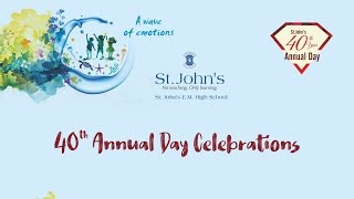 StJohns Vijayawada 40th Annual Day Celebrations 2024 [upl. by Adnicaj752]