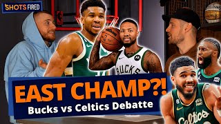 BUCKS vs CELTICS Wer wird CHAMP im Osten  SHOTS FIRED  CBas vs KBJ [upl. by Auqenaj910]