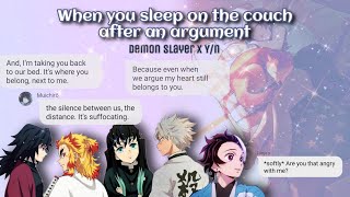 Demon Slayer Sleeping On The Couch After Argument [upl. by Akeenat]