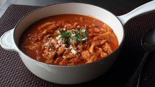 Chicken Tinga Recipe Spicy MexicanStyle Stewed Chicken in Chipotle Sauce [upl. by Elocyn]