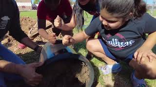 Scholars from Palm Lane Elementary planting trees in their campus [upl. by Ahsini]