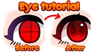 Eye Shading Tutorial  Gacha Club  Ibispaint X [upl. by Ashatan93]