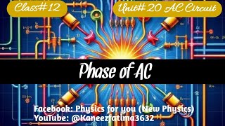 Phase of AC  Vector representation of an Alternating quantity Class12 Physics Unit20 AC Circuit [upl. by Larred]