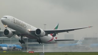 emirates b777 takeoff in 4k [upl. by Aikahc316]