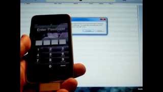 PASSWORD LOCKED iPod Touch  How to RESTORE a Disabled iPod with a lost Pass Code Unlock Video [upl. by Eudoxia460]