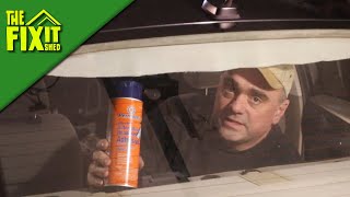 Headliner Repair Using Permatex Heavy Duty Automotive Headliner Adhesive  The Fixit Shed [upl. by Aihcsrop]