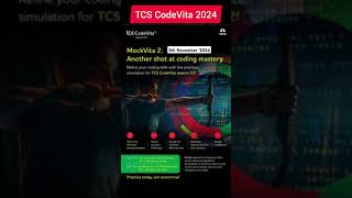 TCS Code Vita Season 12 Mock Vita 2 2024 tcscodevita tcs mocktest [upl. by Enenej]