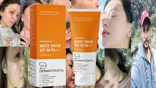 Dermatouch Undamage Matte Touch Sunscreen SPF 50  Honest Review [upl. by Padraig623]