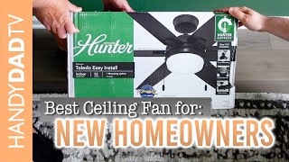 EASIEST CEILING FAN EVER [upl. by Bertrando]